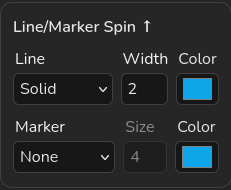 DOS filter line and marker controls