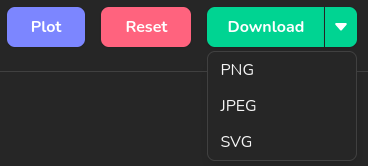 Download button used to export the figure