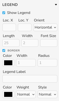 Screenshot of the legend panel.