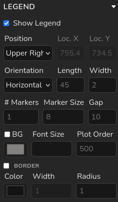 Screenshot of the legend panel.