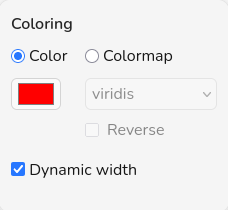 Filter coloring panel with solid-color mode selected