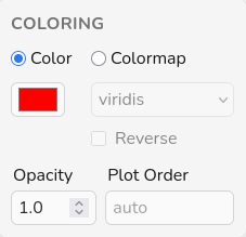 Filter coloring panel with solid-color mode selected